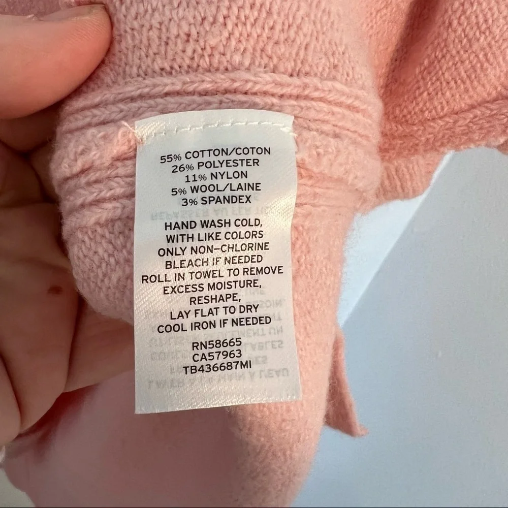 Treasure & Bond Women's Size XXS Crewneck Pullover Sweater Pink Lotus Stretch